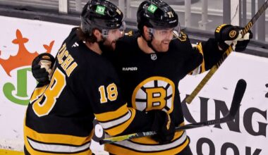 Bruins keep on rolling, double up Stars behind veteran forward's hat trick