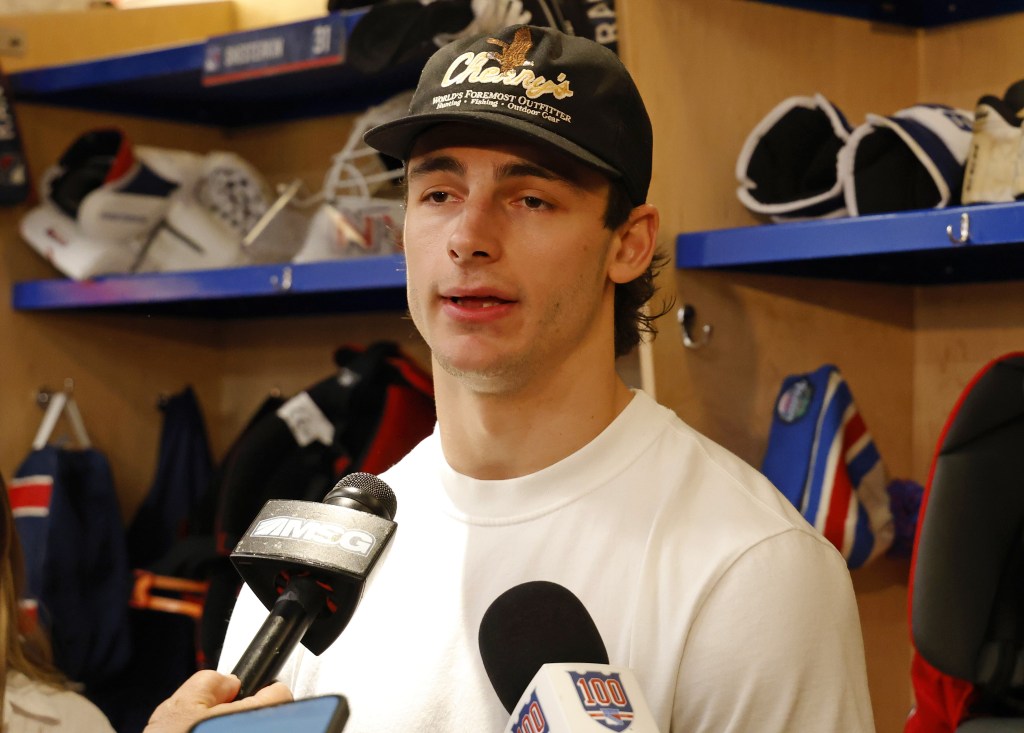 Braden Schneider, talking with reporter, says he would "love" to remain a Ranger and be part of the team's retooling.