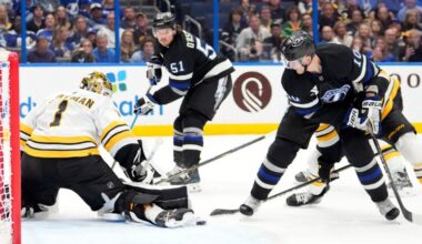 Lightning beat the Bruins 3-1 hours after securing a playoff spot