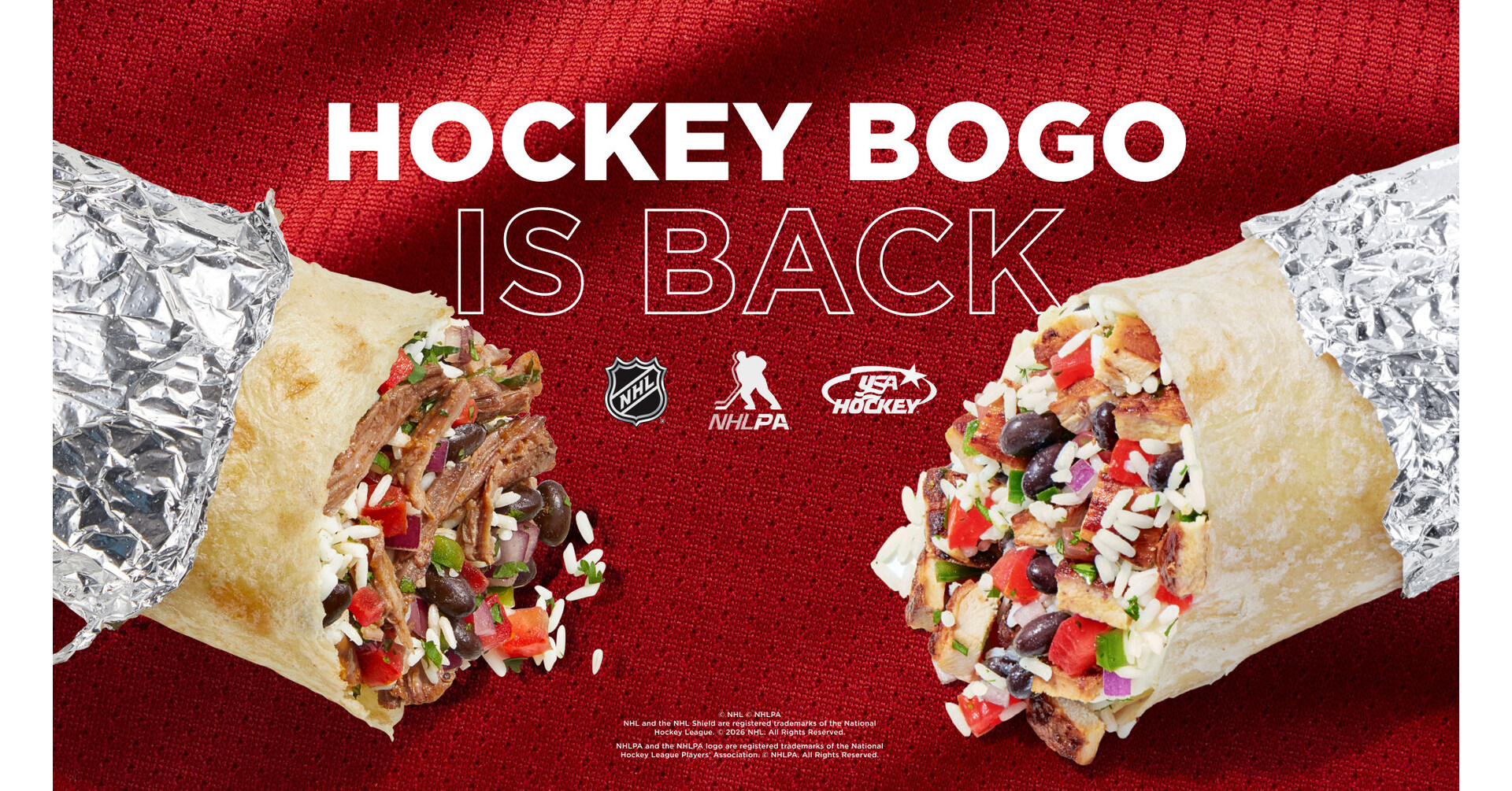 SUIT UP AND SCORE: CHIPOTLE BRINGS BACK ITS HOCKEY JERSEY BOGO FOR THE 2026 STANLEY CUP® PLAYOFFS--AND DROPS FIRST-EVER LIMITED-EDITION JERSEY