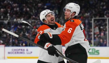 Martone’s OT goal lifts Flyers past Bruins, keeps playoff push alive