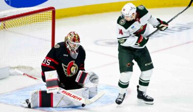 Senators fall to Wild, can't gain ground in playoff race