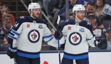 Connor scores twice as Jets beat Blue Jackets to stay in playoff hunt