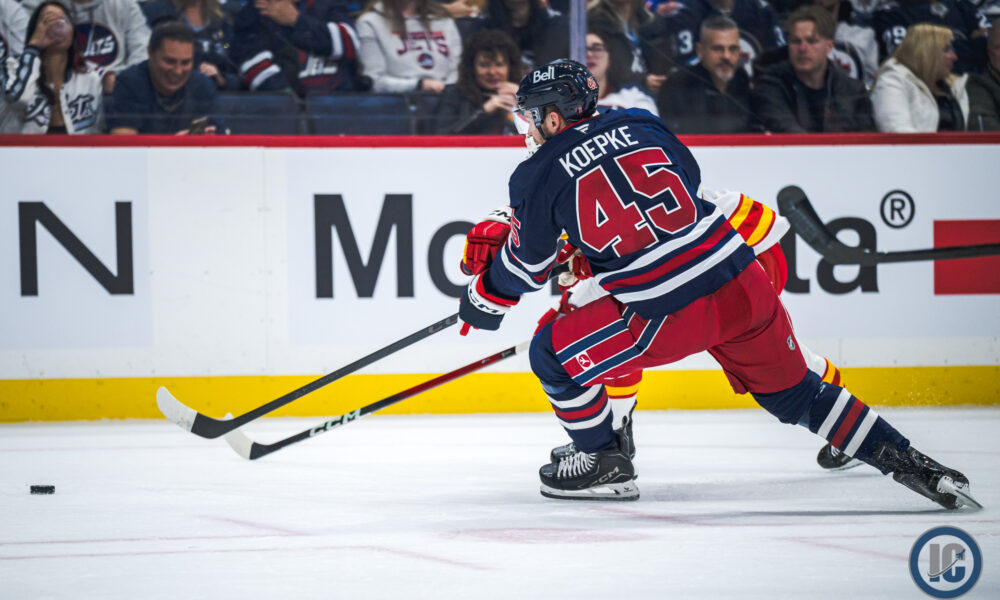 Jets winger Cole Koepke hitting his stride (and opponents) in Winnipeg – Illegal Curve Hockey