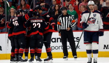 Hurricanes clinch playoff berth with win over Blue Jackets