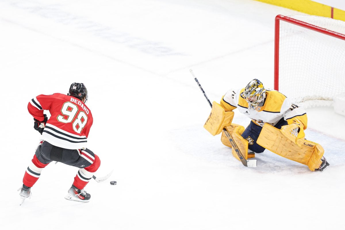 Juuse Saros Nashville Predators Connor Bedard Chicago Blackhawks