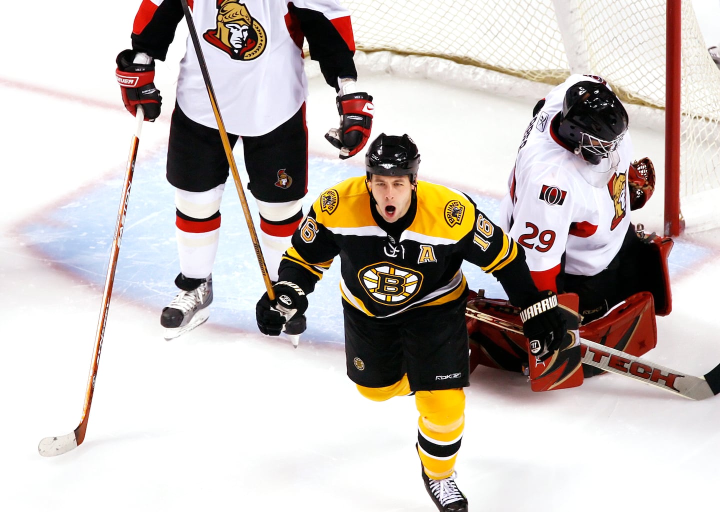 The combination of consistency and emotion on the ice made Marco Sturm an impact player in five seasons donning the Spoked-B uniform. 