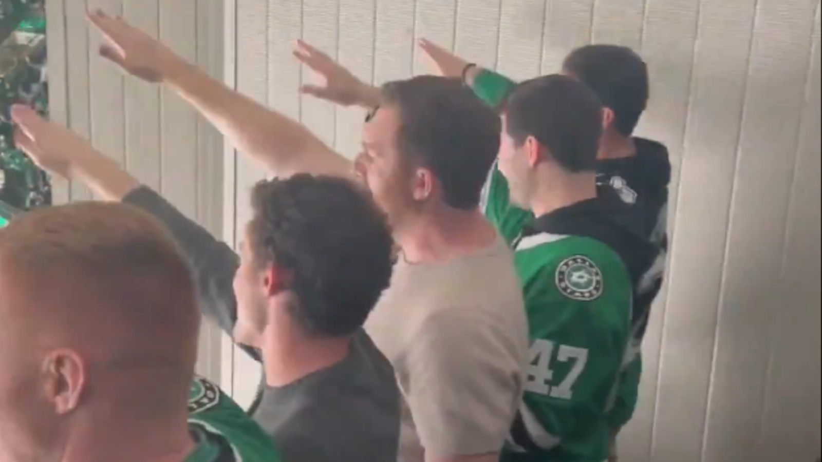 Dallas Stars fans being investigated for alleged Nazi salute.