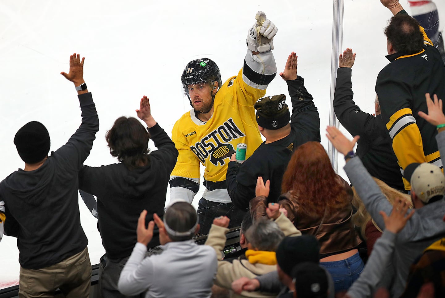 Viktor Arvidsson, shown last month, has been a critical part of what was a 24-point Bruins turnaround in the regular season.