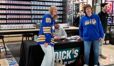 Buffalo Sabres forward Alex Tuch does meet and greet at Victor mall