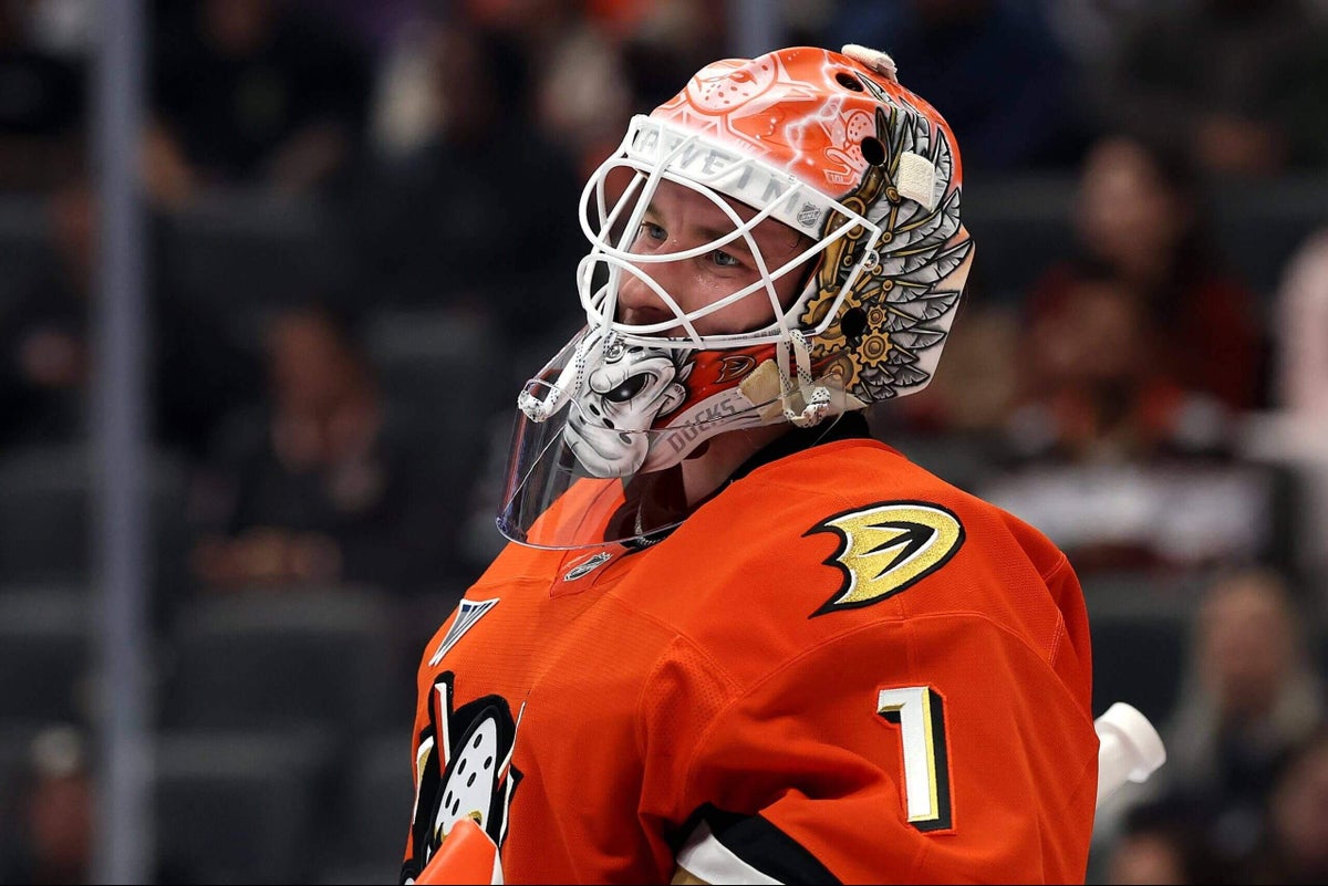 Anaheim Ducks’ Lukáš Dostál ready for the moment in Stanley Cup playoffs: ‘He’s a gamer’