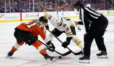 Bruins’ playoff chances get boost despite overtime loss to Flyers - 98.5 The Sports Hub