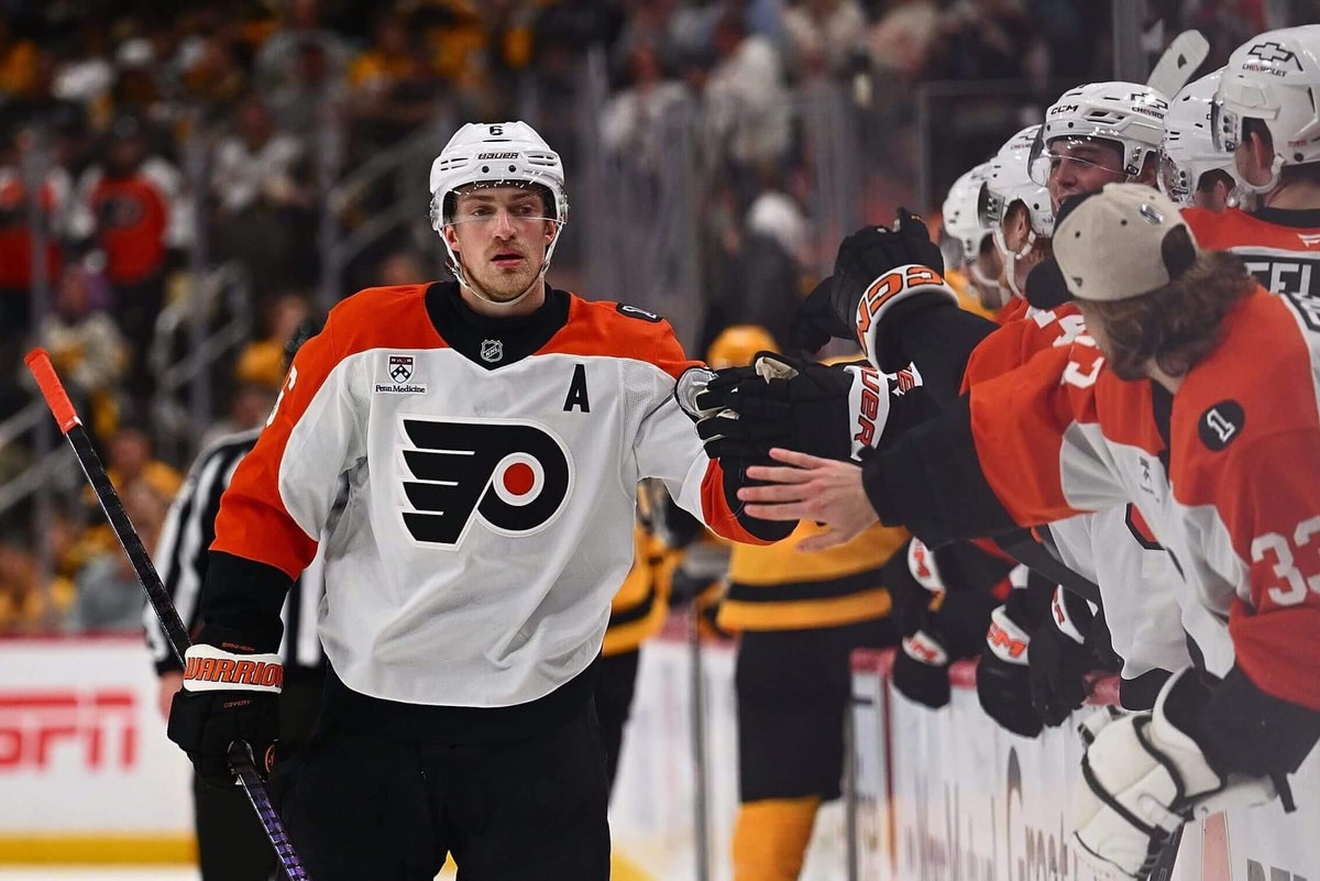 Philadelphia Flyers’ Travis Sanheim, Sean Couturier set tone in Game 1 win over Penguins