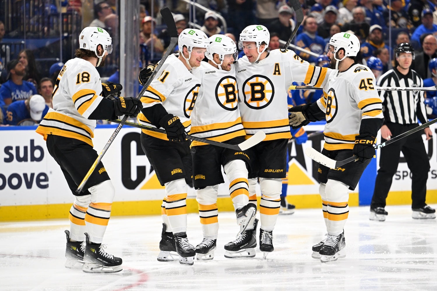 3 Stars: Bruins 2nd line responds to Sturm's challenge in Game 2 - 98.5 The Sports Hub