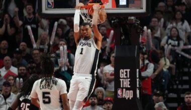 Victor Wembanyama wanted to play in Game 3. He took out his frustration on Blazers in Game 4