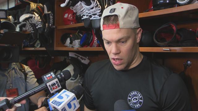 Stankoven, Hall, Andersen help Carolina Hurricanes top the Ottawa Senators 2-0 to open NHL playoffs :: WRAL.com