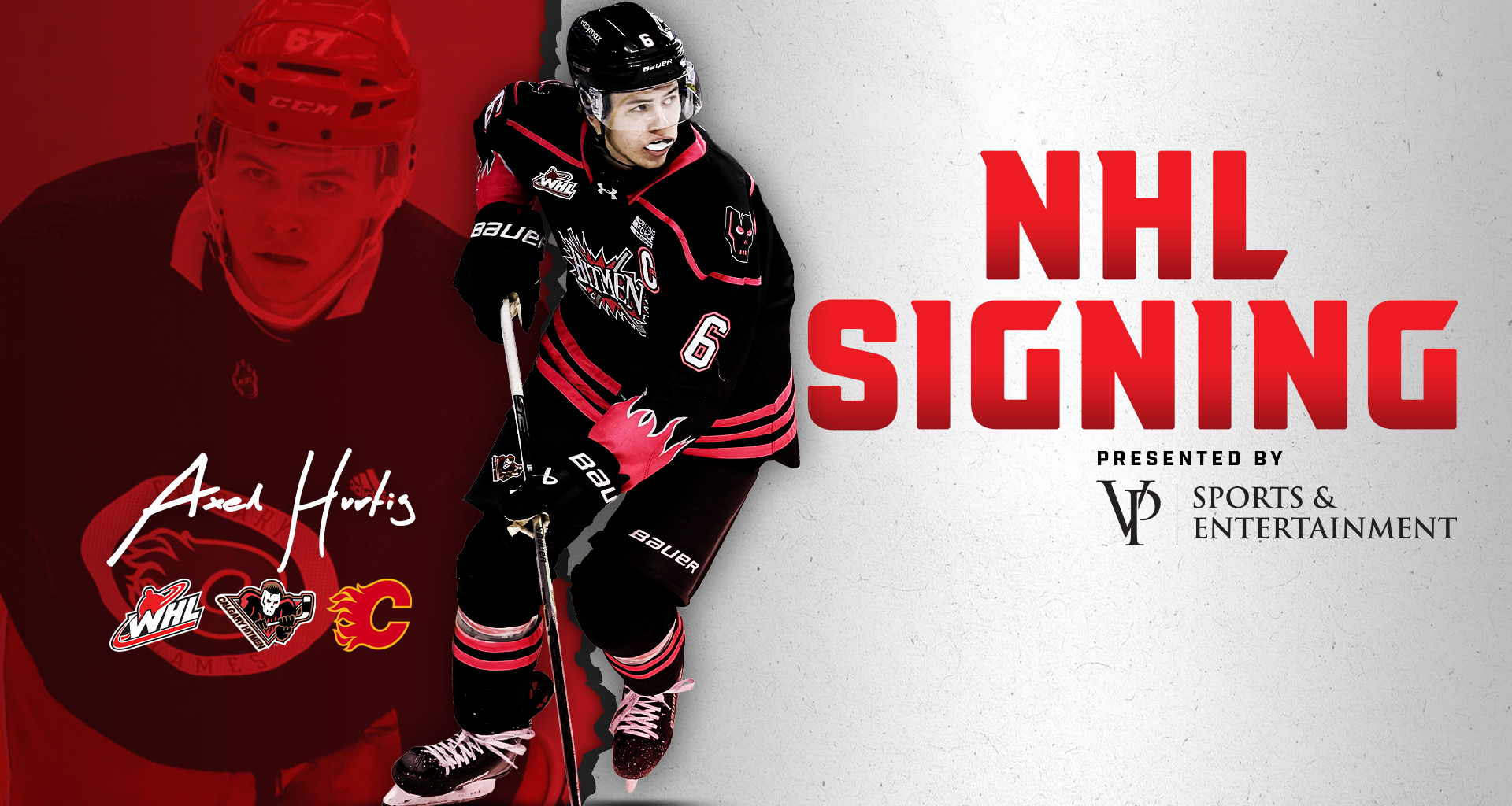 VP Sports & Entertainment presents: Hitmen Captain Hurtig inks three-year, entry-level deal with Calgary Flames