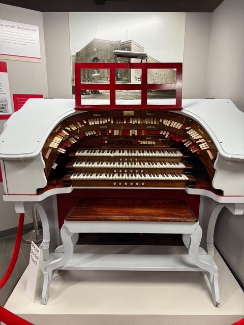 The original organ from Olympia Stadium is on display until Nov. 22. 