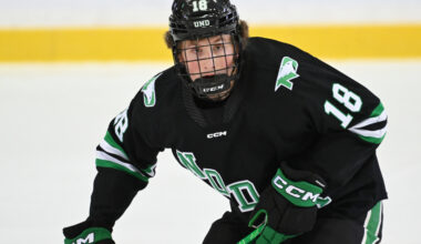 Top NHL draft prospect Keaton Verhoeff steps into the spotlight with North Dakota at Frozen Four
