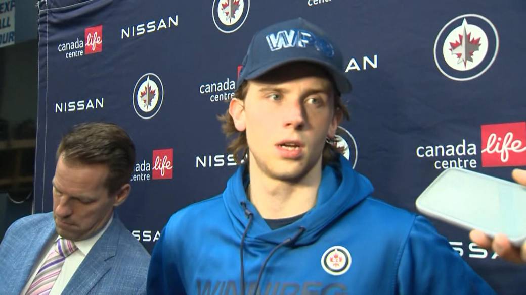 Click to play video: 'RAW: Winnipeg Jets Brad Lambert Interview – April 6'