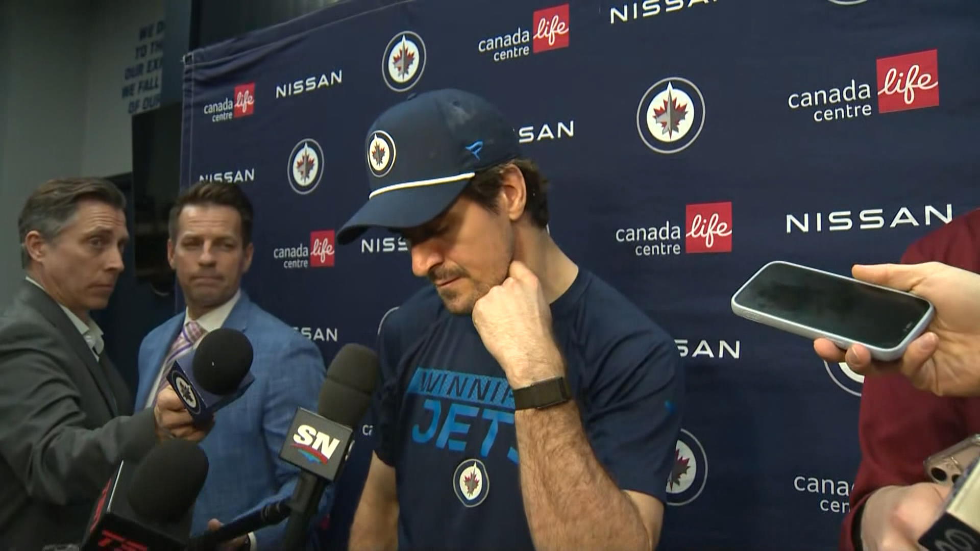 Click to play video: 'RAW: Winnipeg Jets Mark Scheifele Interview – April 6'