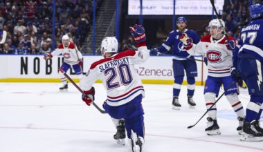 Canadiens’ Slafkovsky Wins Game 1 with Record-Tying Hat Trick - The Hockey Writers - Montreal Canadiens