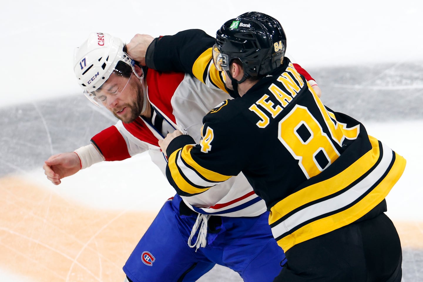 Tanner Jeannot has brought the expected physicality in his first season with the Bruins, as Montreal's Josh Anderson experienced in December.