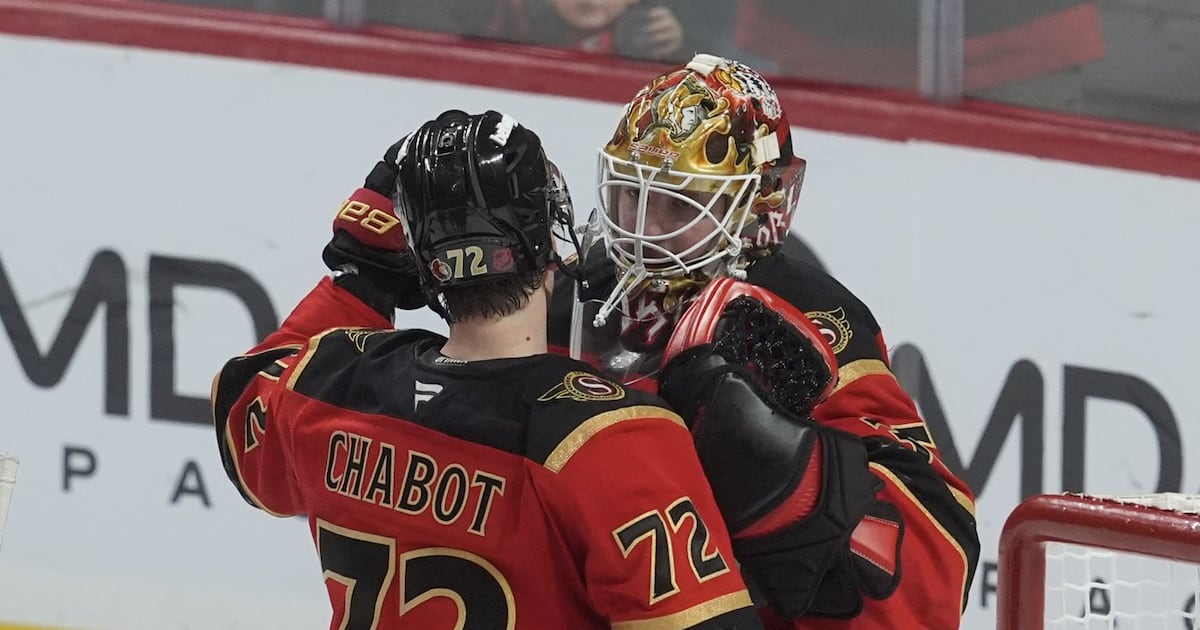 Chabot makes early return from injury for surging Senators