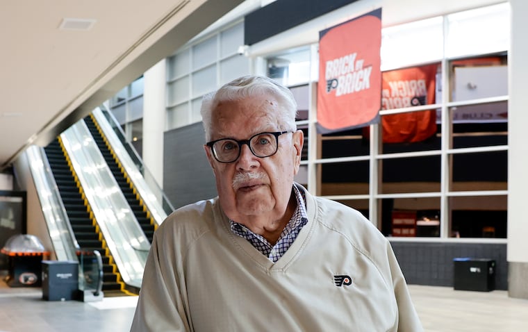 A perfect Philly day for Lou Nolan means arriving early to the arena on game day. 