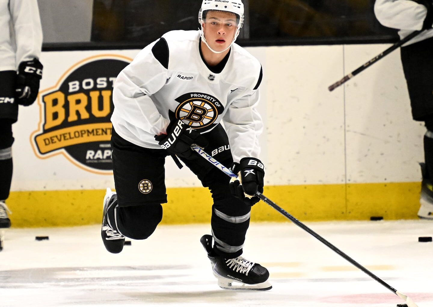 The Bruins' James Hagens was the seventh overall pick in the 2025 NHL Draft.