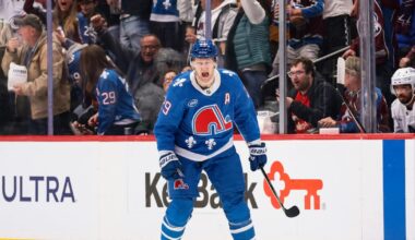 Colorado Avalanche's Nathan MacKinnon becomes first player this season to reach 50 goals