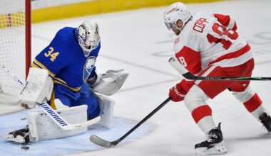 Buffalo Sabres goalie Alex Lyon could miss start of playoffs with strained lower body muscle