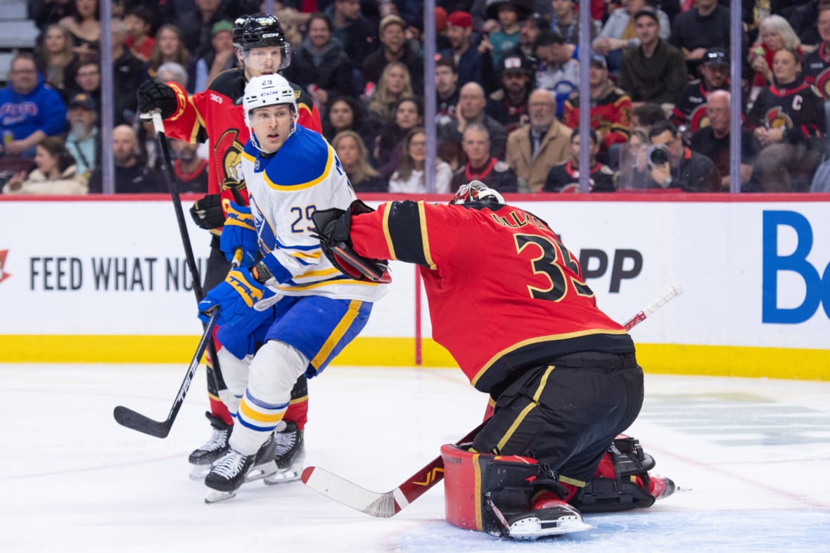 Sens Beat Sabres, Kleven Leaves Early