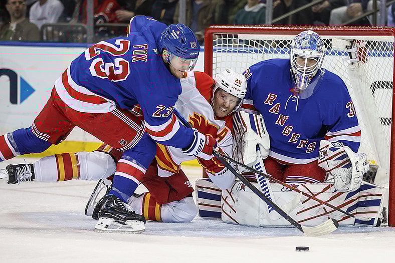 NHL: Calgary Flames at New York Rangers