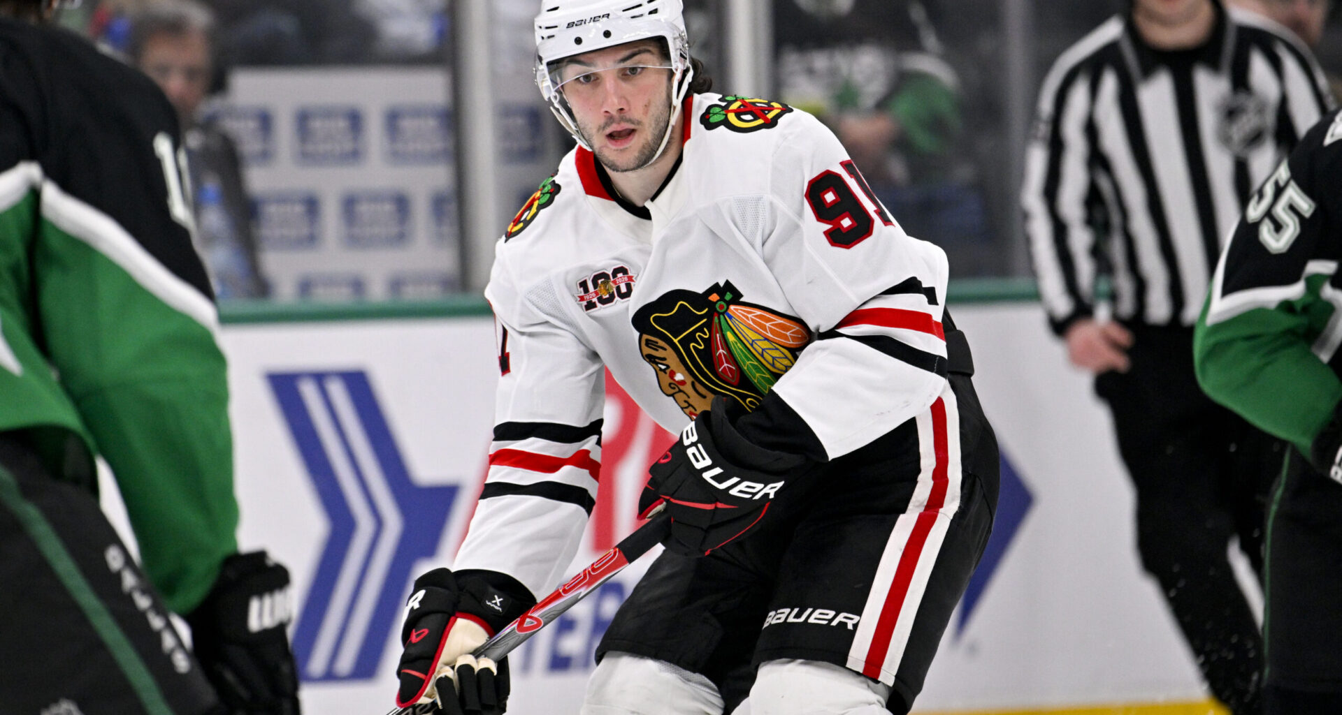 Blackhawks Can't Play Spoiler, Lose 3-2 To Celebrini & Sharks