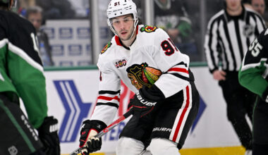 Blackhawks Can't Play Spoiler, Lose 3-2 To Celebrini & Sharks