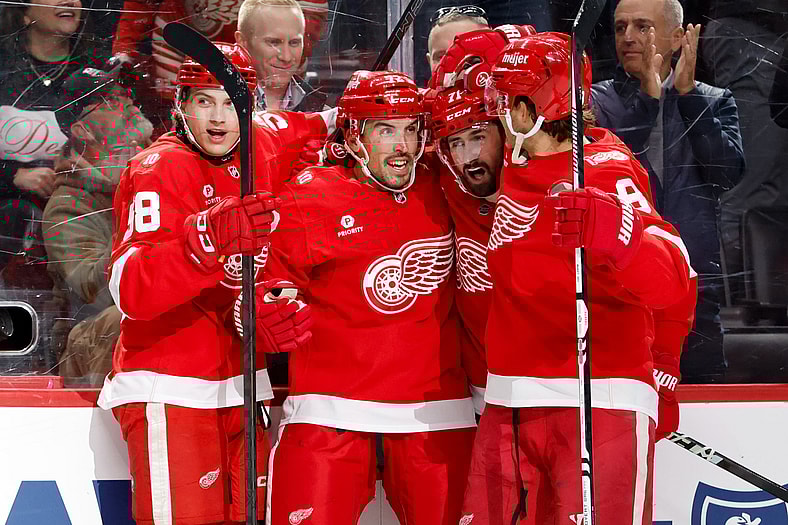 NHL: Columbus Blue Jackets at Detroit Red Wings