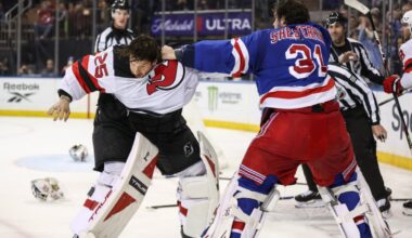 Devils Lose Game, Fight to Rangers at MSG