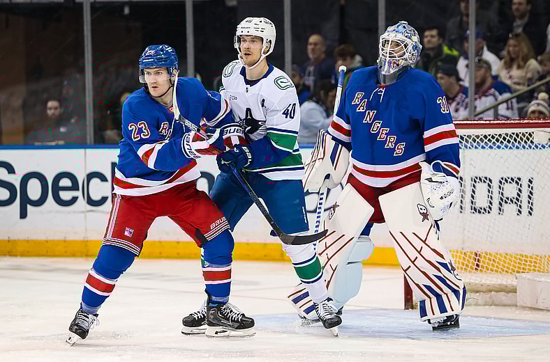 NHL: Vancouver Canucks at New York Rangers
