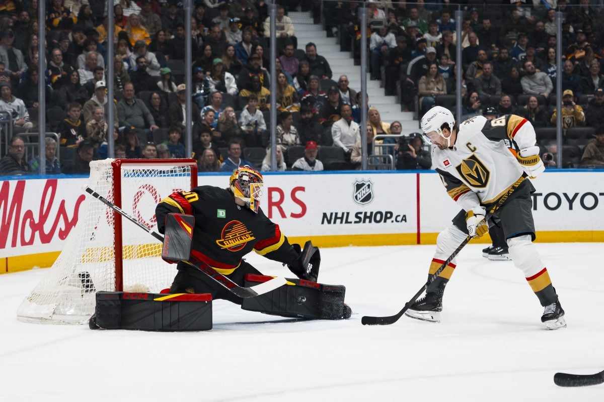 Nikita Tolopilo Vancouver Canucks Mark Stone Vegas Golden Knights