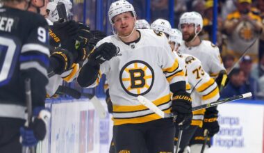 Casey Mittelstadt had the Bruins' only goal in a loss to the Lightning.