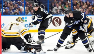 Tampa Bay Lightning beat Boston Bruins hours after securing a playoff spot