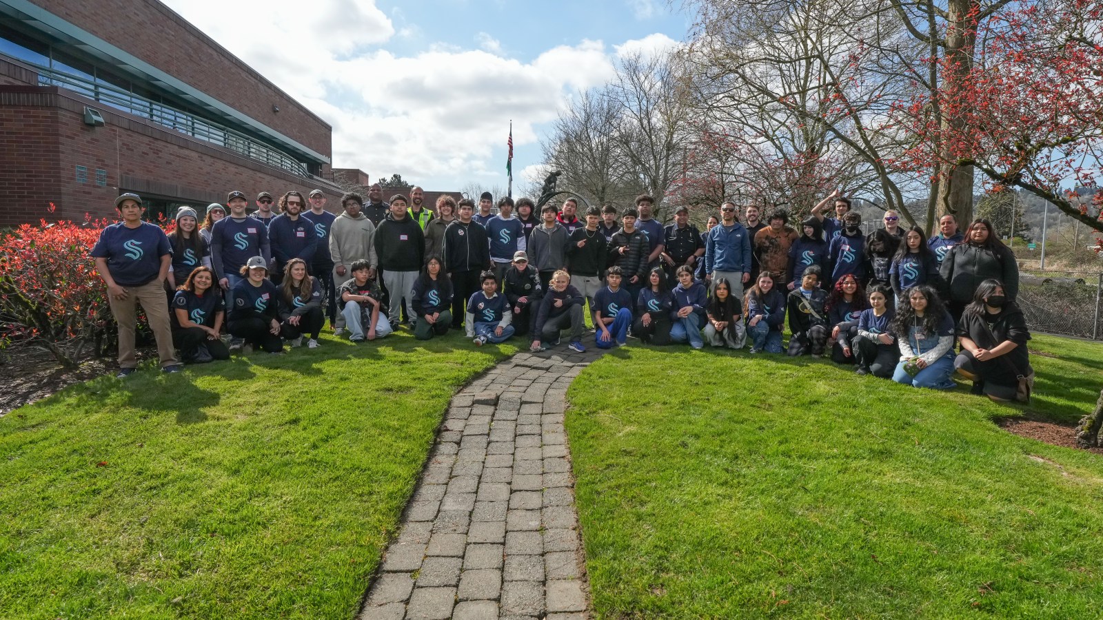 Alaska Airlines, Seattle Kraken and One Roof Foundation give back to their Seattle hometown with South Park community cleanup