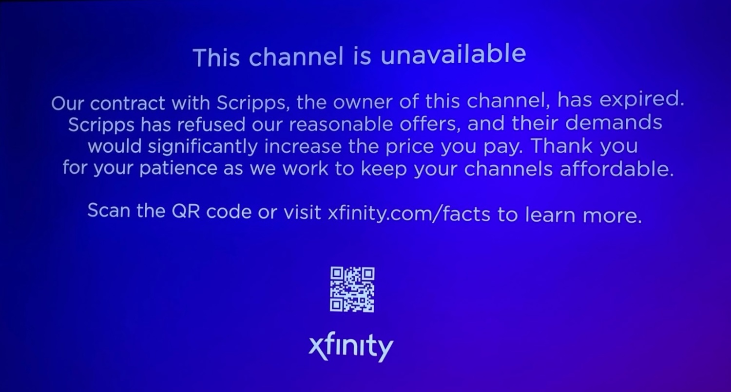 Comcast, Scripps carriage dispute cuts off Florida Panthers game