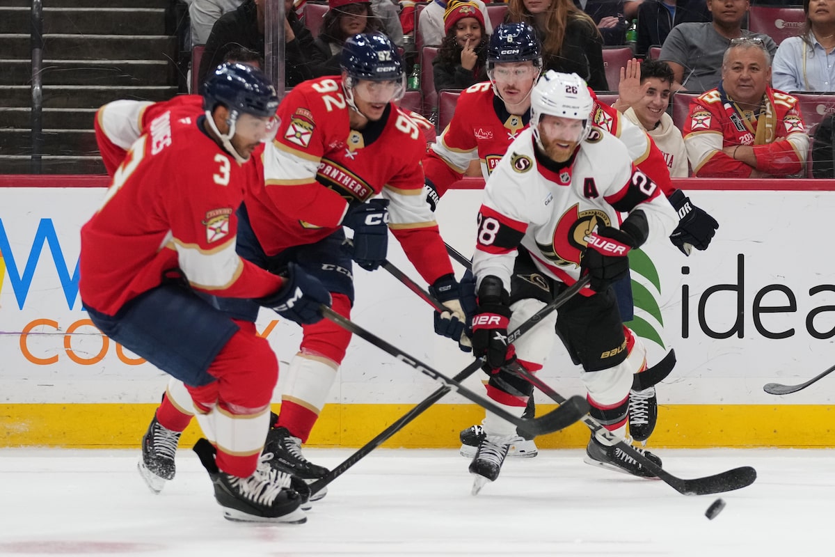 Panthers open scoring historically early in lopsided win over Senators