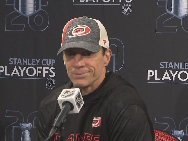 Canes coach Rod Brind'Amour discusses Game 1 preps vs. Senators :: WRALSportsFan.com