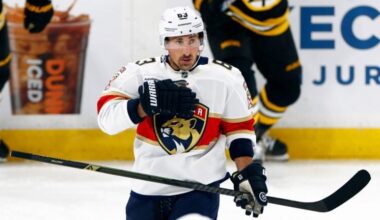 Former Bruins captain Brad Marchand reacts to missing playoffs