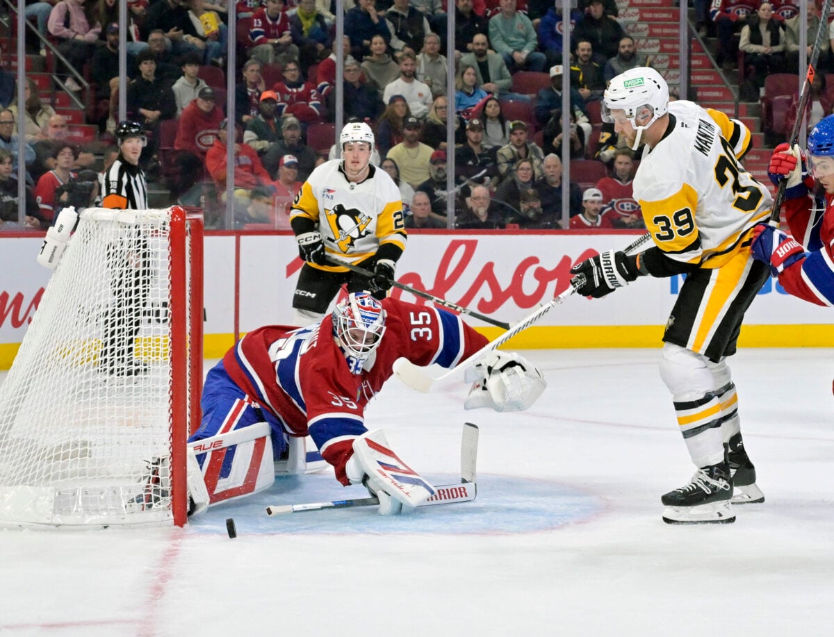 Sam Montembeault Montreal Canadiens Anthony Mantha Pittsburgh Penguins