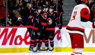 Tkachuk scores twice, Senators help playoff chances by beating Hurricanes