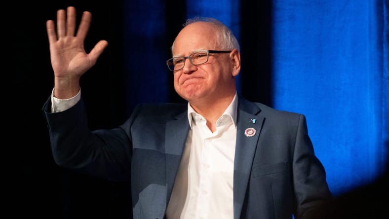 Minnesota Governor Tim Walz, who recently poured cold water on State funding for Grand Casino Arena in St. Paul --home of the Minnesota Wild